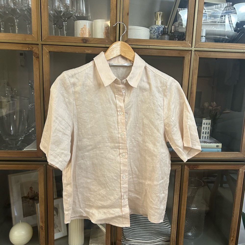 100% Linen Blouse Women - Picture 2 of 8